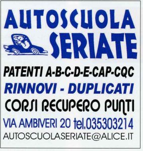 Inserzione di Autoscuola Seriate sulla Voce di settembre 2026