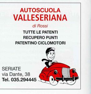 Inserzione di Autoscuola Valleseriana di Rossi sulla Voce di settembre 2026