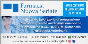 Inserzione di Farmacia Nuova Seriate sulla Voce di settembre 2026