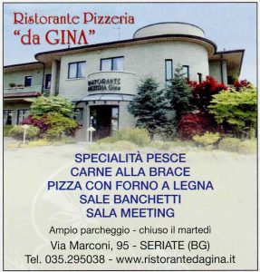 Inserzione di Ristorante Pizzeria “da Gina” sulla Voce di settembre 2026